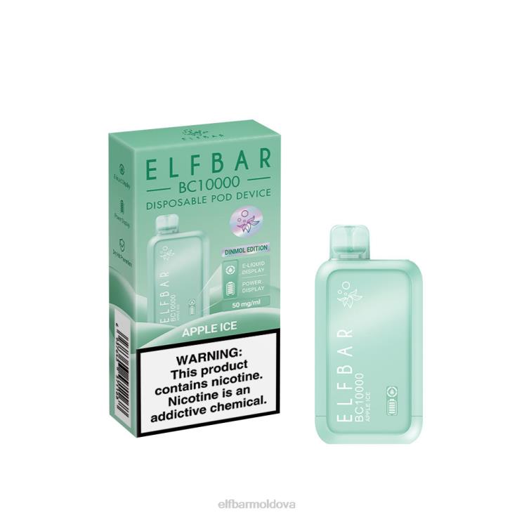 ELFBAR Best Flavor Disposable Vape BC10000 Ice Series Apple Ice 8D8V4