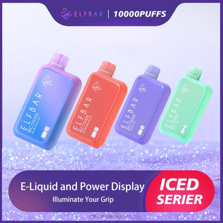 ELFBAR Best Flavor Disposable Vape BC10000 Ice Series Blue Razz Ice 8D8V1