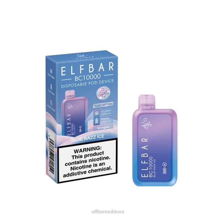 ELFBAR Best Flavor Disposable Vape BC10000 Ice Series Blue Razz Ice 8D8V1