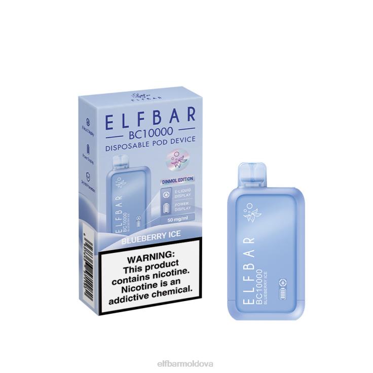 ELFBAR Best Flavor Disposable Vape BC10000 Ice Series Blueberry Ice 8D8V5