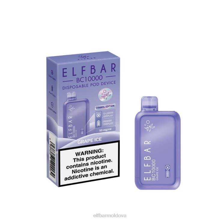 ELFBAR Best Flavor Disposable Vape BC10000 Ice Series Grape Ice 8D8V6