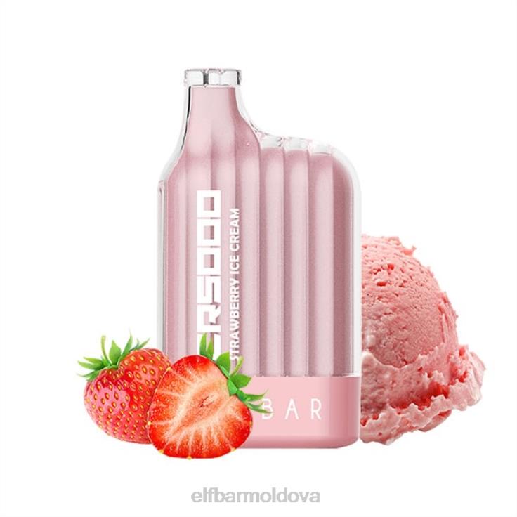 ELFBAR Best Flavor Disposable Vape CR5000 Big Sale Strawberry Ice Cream 8D8V18