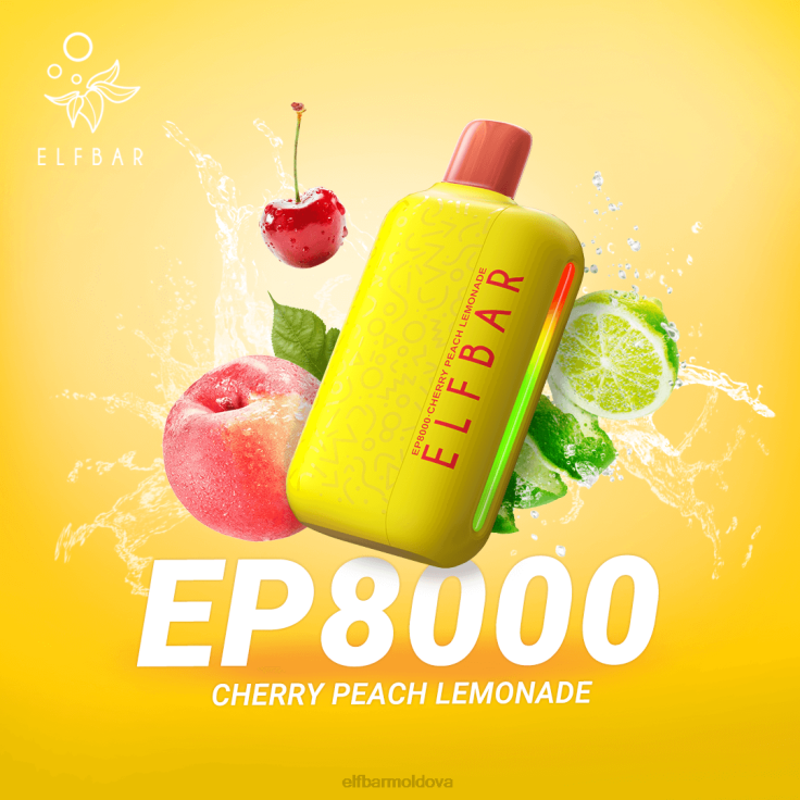 ELFBAR Disposable Vape New EP8000 Puffs Cherry Peach Lemonade 8D8V58