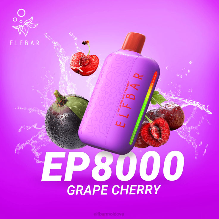 ELFBAR Disposable Vape New EP8000 Puffs Cherry Peach Lemonade 8D8V58