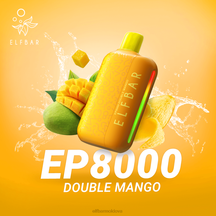 ELFBAR Disposable Vape New EP8000 Puffs Double Mango 8D8V68