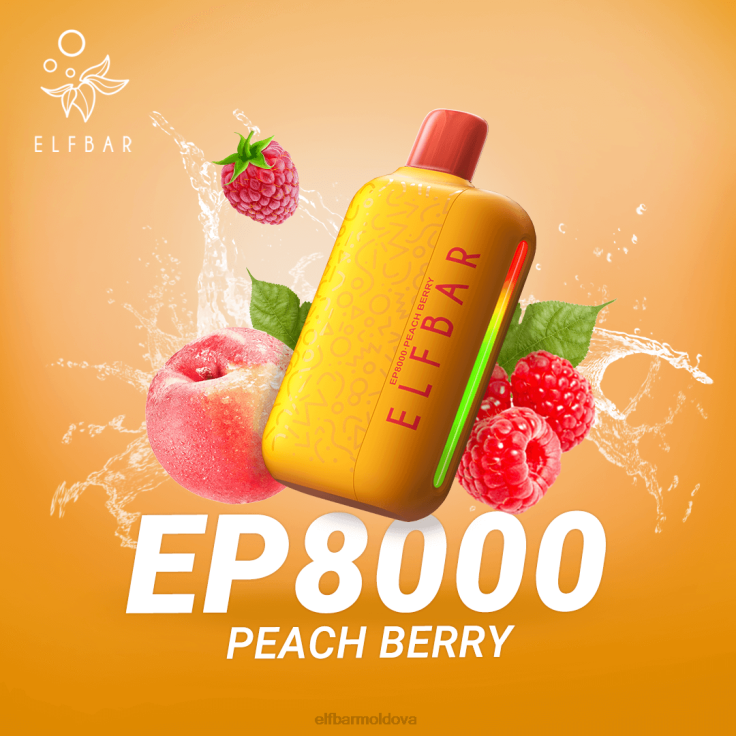 ELFBAR Disposable Vape New EP8000 Puffs Peach Berry 8D8V64
