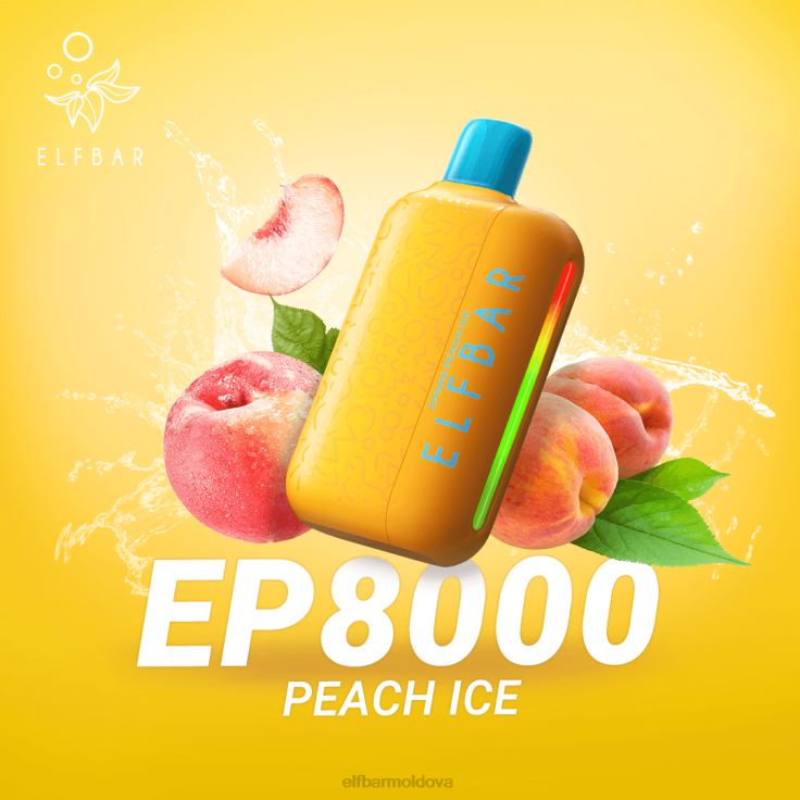 ELFBAR Disposable Vape New EP8000 Puffs Peach Ice 8D8V69