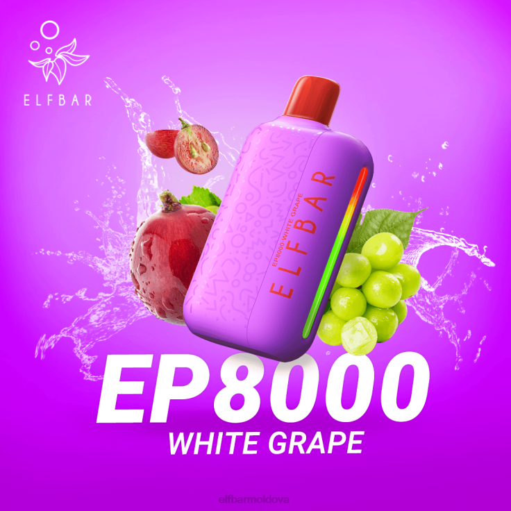 ELFBAR Disposable Vape New EP8000 Puffs White Grape 8D8V73