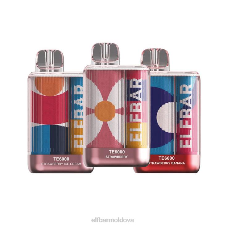 ELFBAR Disposable Vape TE6000 Strawberry Combos Strawberry Banana 8D8V94