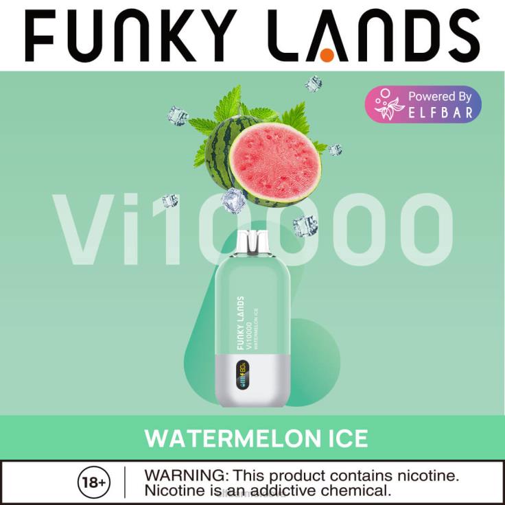 ELFBAR Funky Lands Best Flavor Disposable Vape Vi10000 Iced Series Watermelon Ice 8D8V154