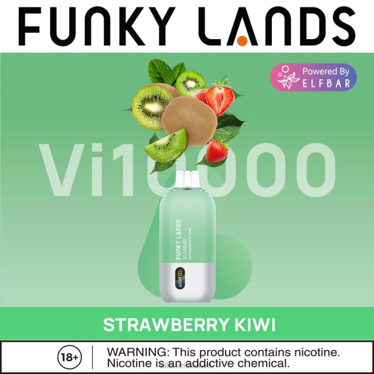 ELFBAR Funky Lands Disposable Vape Vi10000 Puffs Strawberry Kiwi 8D8V161