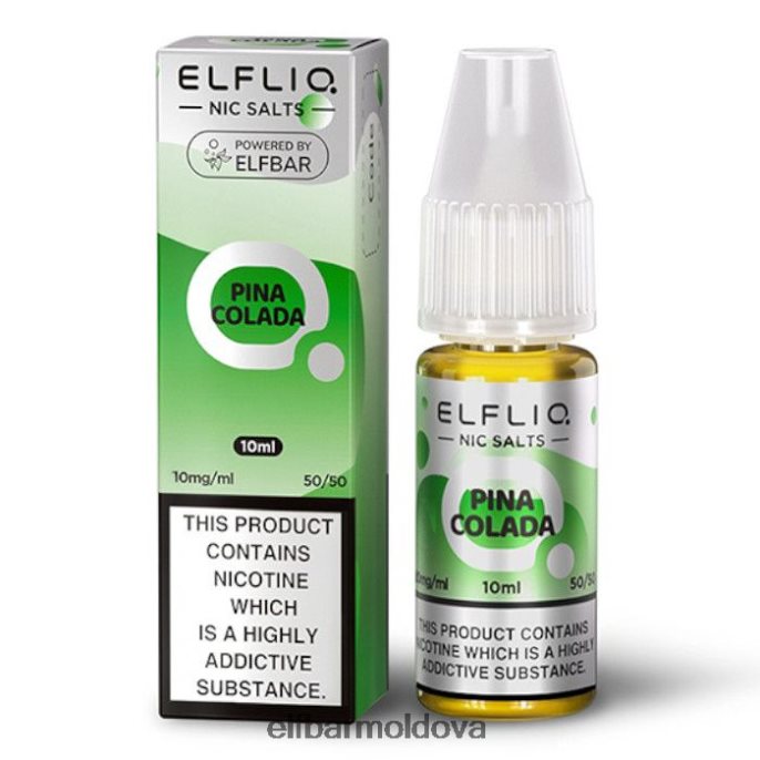 XZ6N175 ELFBAR ElfLiq Nic Salts - Pina Colada - 10ml-10 mg/ml
