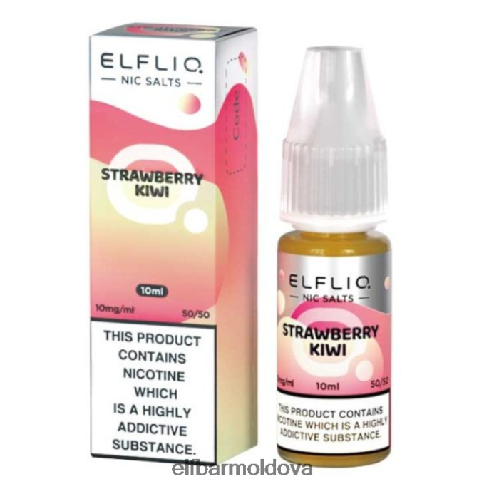 XZ6N179 ELFBAR ElfLiq Nic Salts - Strawberry Kiwi - 10ml-5mg