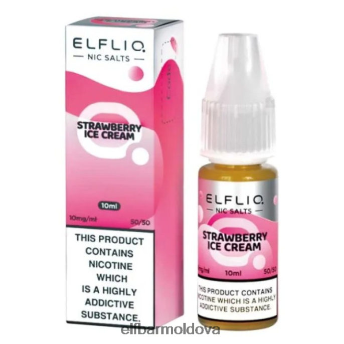 XZ6N182 ELFBAR ElfLiq Nic Salts - Strawberry Snoow - 10ml-10 mg/ml