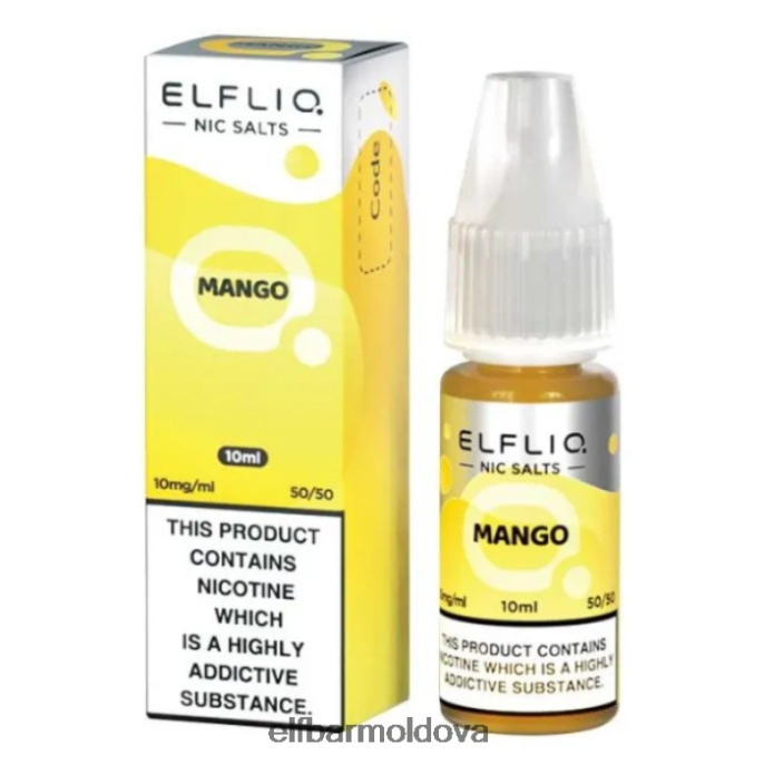 XZ6N188 ELFBAR ElfLiq Nic Salts - Mango - 10ml-10 mg/ml