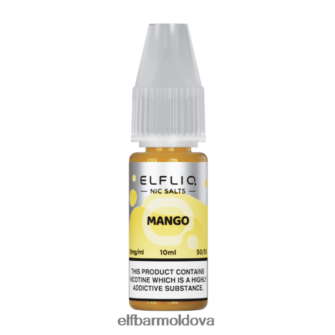 XZ6N188 ELFBAR ElfLiq Nic Salts - Mango - 10ml-10 mg/ml