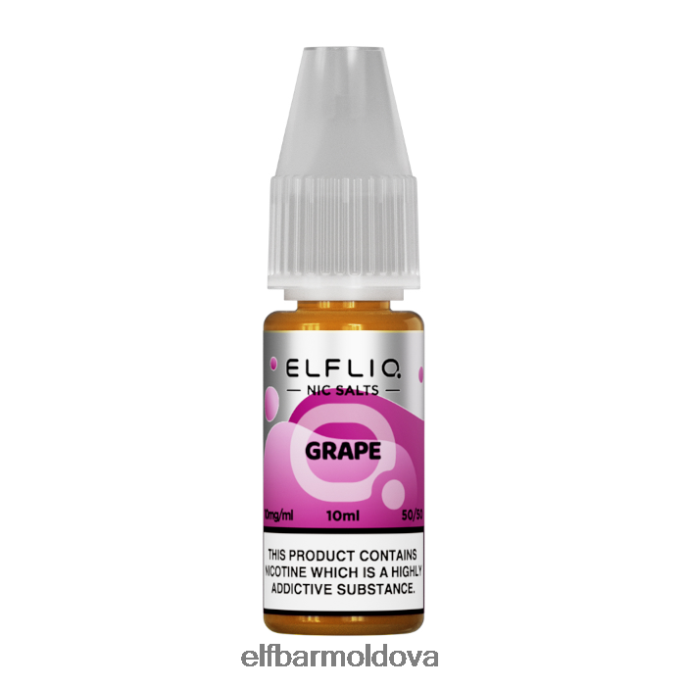 XZ6N191 ELFBAR ElfLiq Nic Salts - Grape - 10ml-10 mg/ml