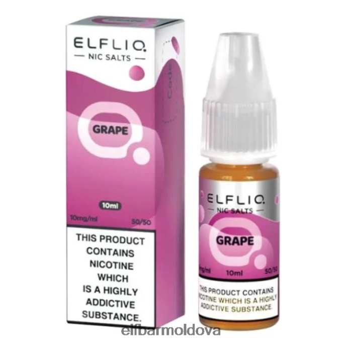 XZ6N192 ELFBAR ElfLiq Nic Salts - Grape - 10ml-20 mg/ml