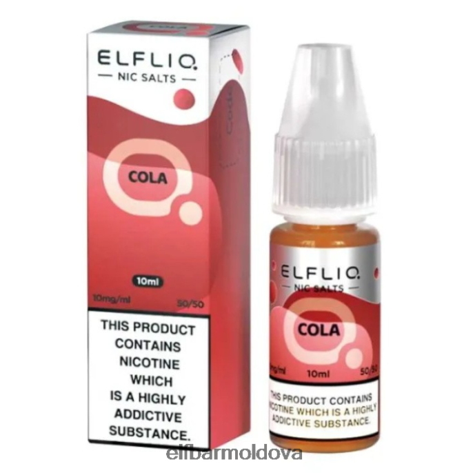 XZ6N195 ELFBAR ElfLiq Nic Salts - Cola - 10ml-20 mg/ml