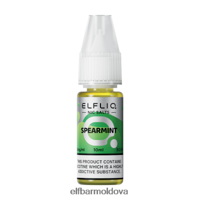 XZ6N208 ELFBAR ELFLIQ Spearmint Nic Salts - 10ml-20 mg/ml