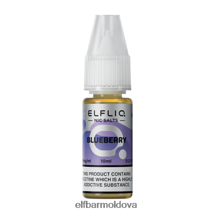 XZ6N215 ELFBAR ELFLIQ Blueberry Nic Salts - 10ml-10 mg/ml