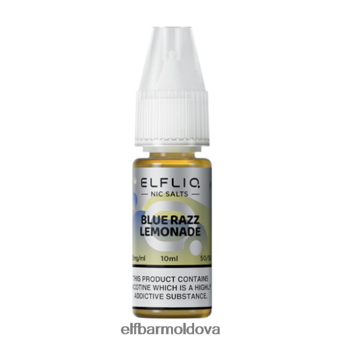 XZ6N218 ELFBAR ELFLIQ Blue Razz Lemonade Nic Salts - 10ml-20 mg/ml