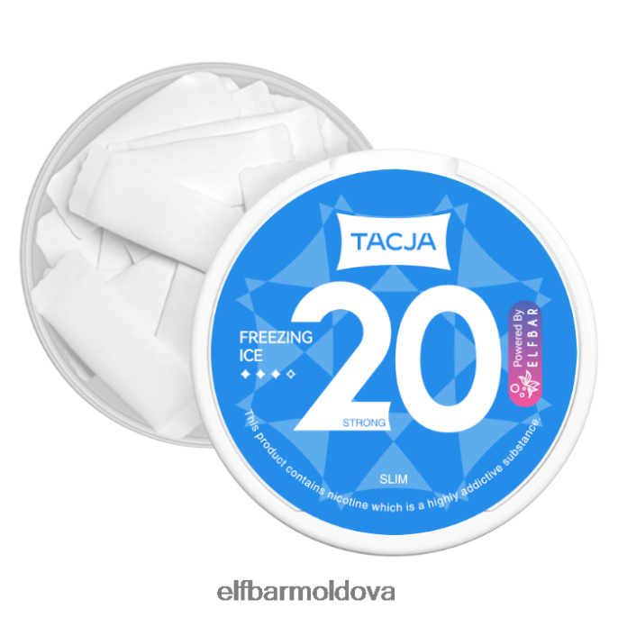 XZ6N230 ELFBAR TACJA Nicotine Pouch - Freezing Ice - 1PK-20mg/g