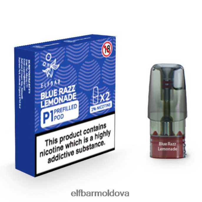 Blue Razz Lemonade XZ6N154 ELFBAR Mate 500 P1 Pre-Filled Pods - 20mg (2 Pack)