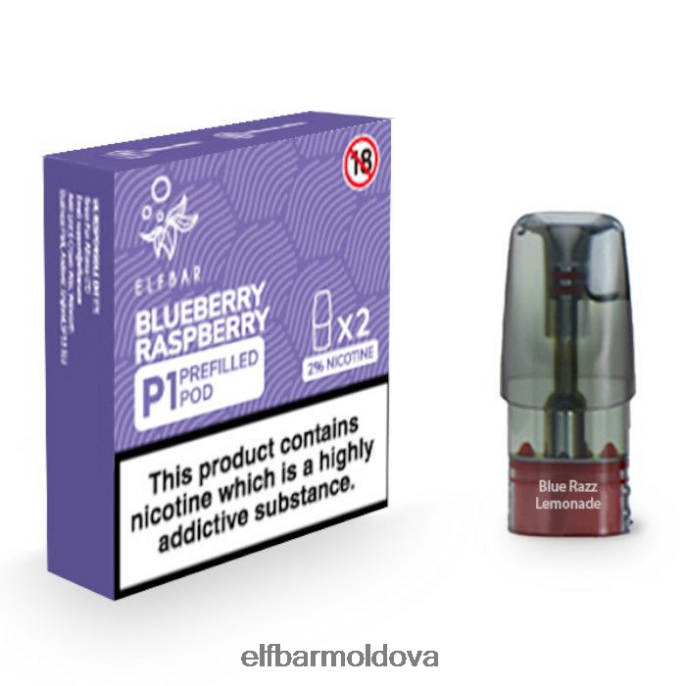 Blueberry Raspberry XZ6N157 ELFBAR Mate 500 P1 Pre-Filled Pods - 20mg (2 Pack)