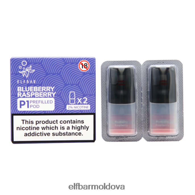 Blueberry XZ6N144 ELFBAR Mate 500 P1 Pre-Filled Pods - 20mg (2 Pack)
