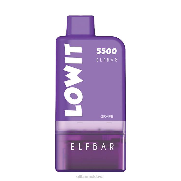 ELFBAR Prefilled Pod Kit LOWIT 5500 2%Nic Grape 8D8V128