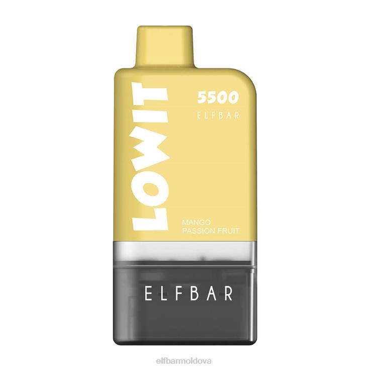 ELFBAR Prefilled Pod Kit LOWIT 5500 2%Nic Mango Passion Fruit 8D8V131