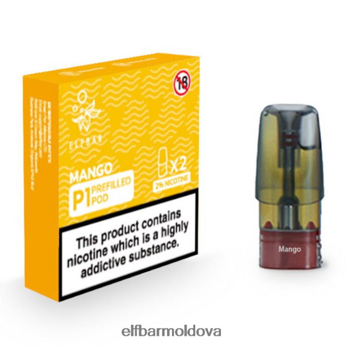 Mango XZ6N153 ELFBAR Mate 500 P1 Pre-Filled Pods - 20mg (2 Pack)